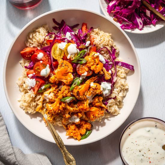 Buffalo Cauliflower Bowl