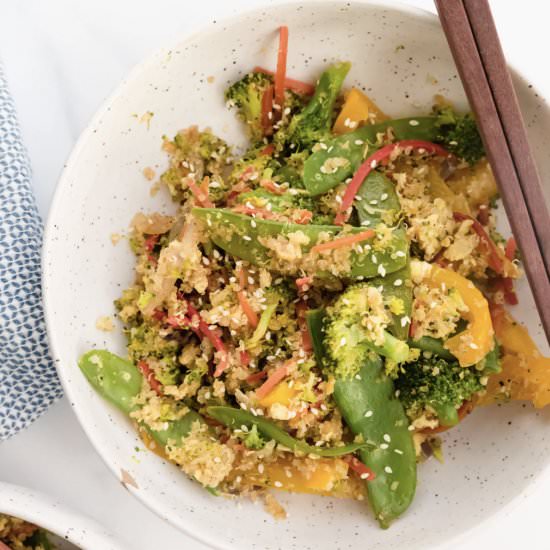 Easy Vegetable Stir fry with Quinoa