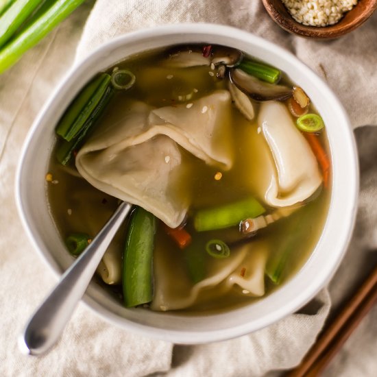 Wontons in Gingery Broth