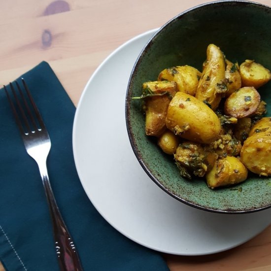 Ginger Mint Fingerling Potatoes