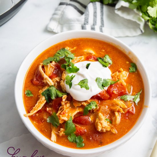 Easy Chicken Enchilada Soup