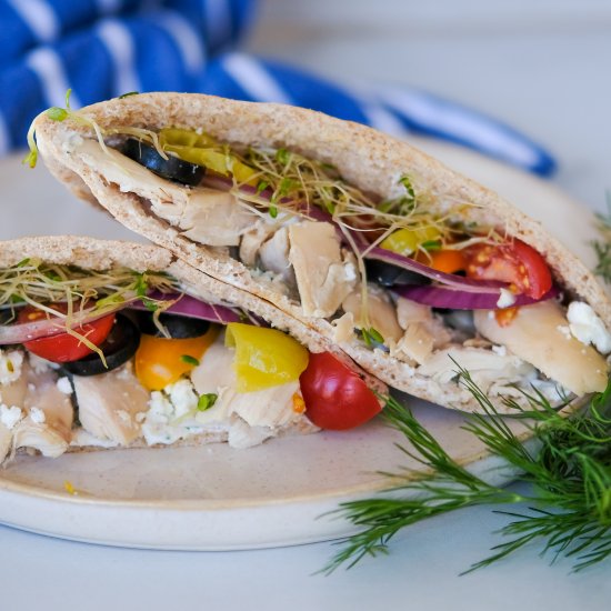 Greek Style Chicken Pita