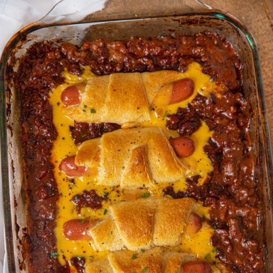 Chili Cheese Dog Casserole