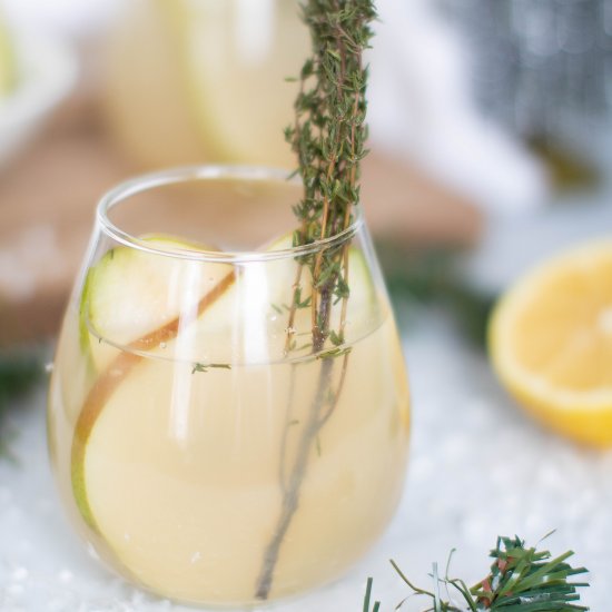 Pear Ginger Lemon + Thyme Drink