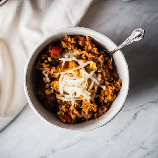 Instant Pot Mexican Beef & Rice