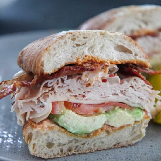 Turkey Bacon Avocado Sandwich