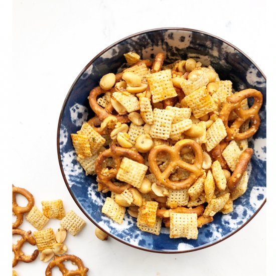 Buffalo Ranch Chex Mix Snacks