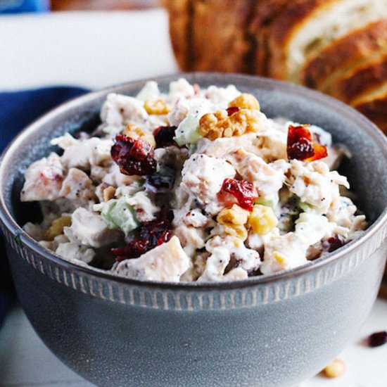 Walnut Cranberry Chicken Salad