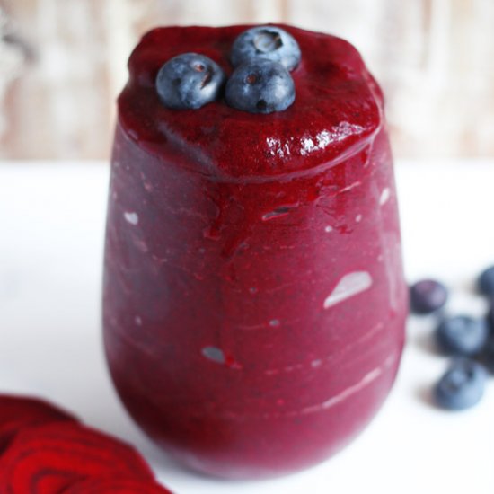 Blueberry Banana Beet Acai Smoothie