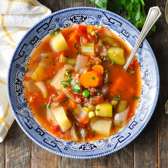 Crock Pot Vegetable Soup