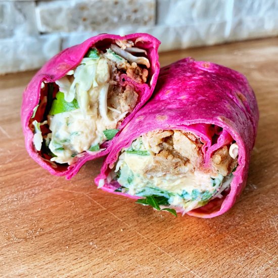 Vegan Easy Hummus Wrap