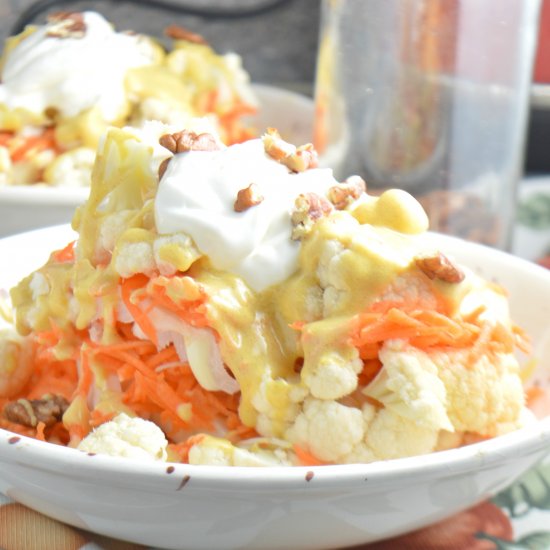 Cauliflower Salad with Orange Dress