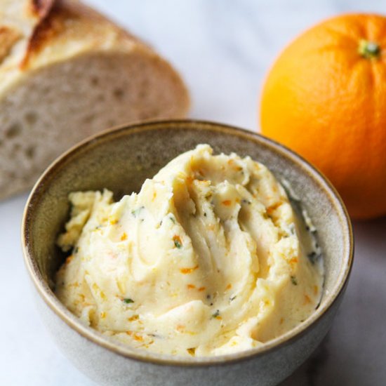 Orange Honey Rosemary Butter