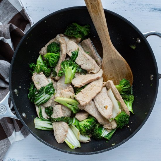 Chinese Pork Stir Fry with Broccoli