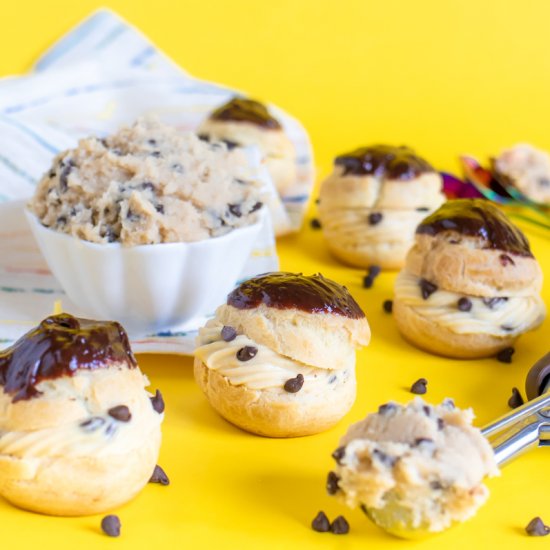 Cookie Dough Cream Puffs