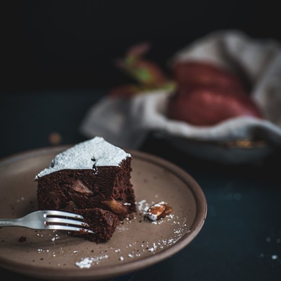 Chocolate Spiced Pear Cake