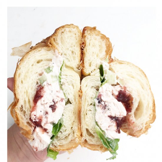 Cranberry Chicken Salad Sandwich