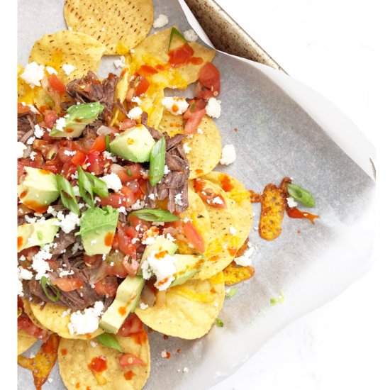 Instant Pot Barbacoa Beef Nachos