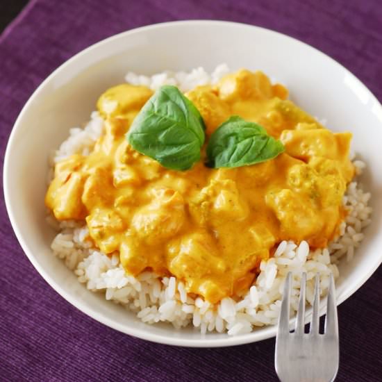 COCONUT SHRIMP & VEGGIE CURRY