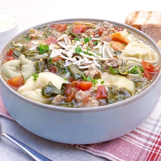 Sausage Tortellini Soup