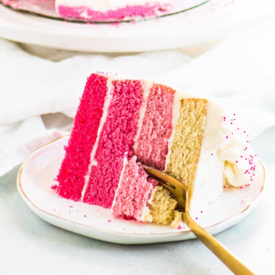 Pink Ombré Cake