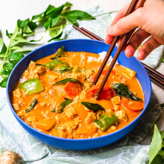 Vegetarian panang curry