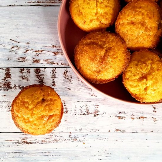 cherry cornmeal muffins