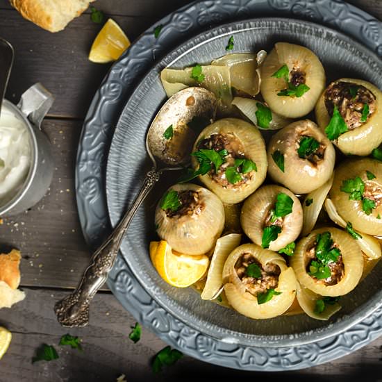 Beef-Stuffed Onions (Sogan Dolma)