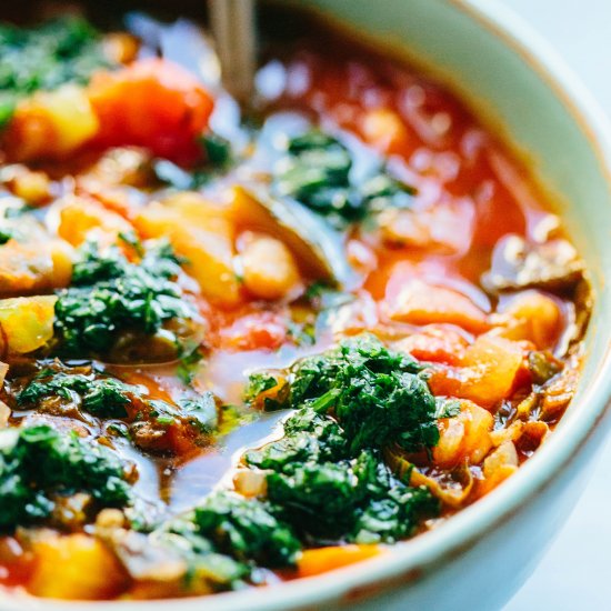 Vegetable Minestrone with Pistou