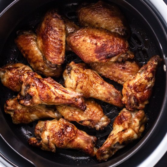 Maple Glaze Air Fryer Chicken Wings