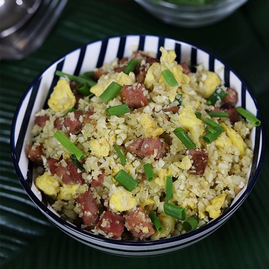 Keto Leftover Ham Fried Rice