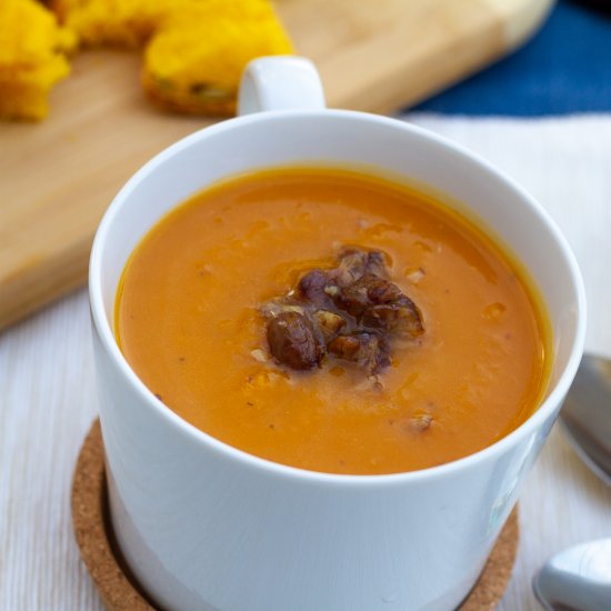 Butternut Squash and Chestnut Soup