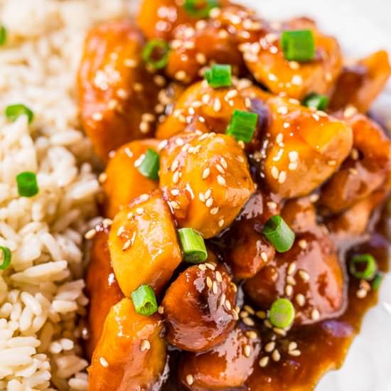 Copycat Slow Cooker Orange Chicken