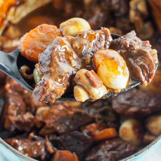 Beef bourguignon