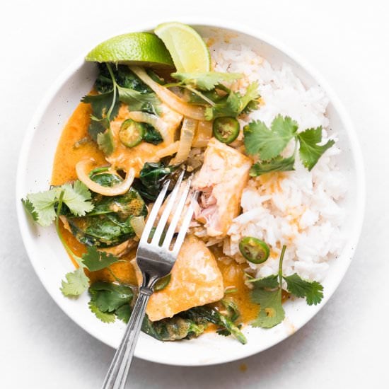 Salmon Coconut Curry