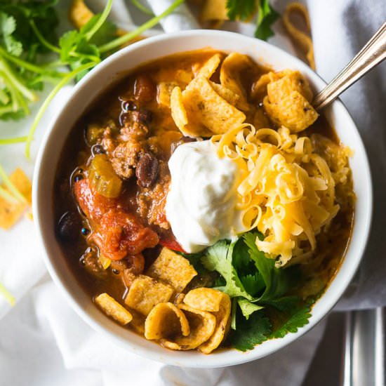 LOADED SLOW COOKER CHILI