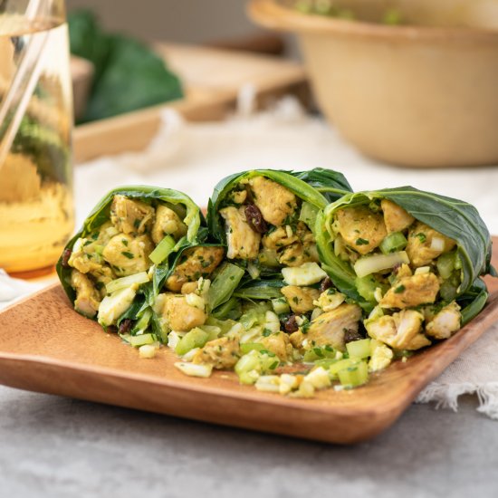 Curried Collard Green Wraps