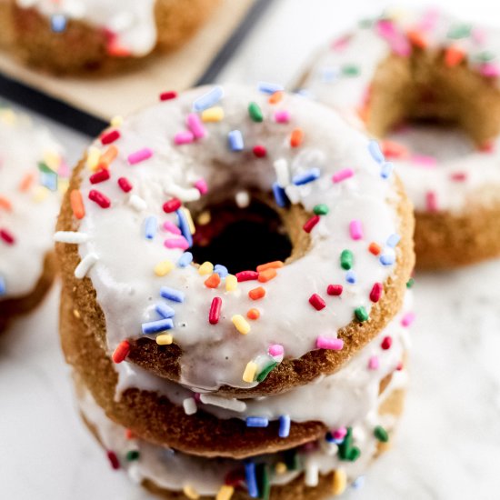 Healthy Vanilla Donuts (GF)