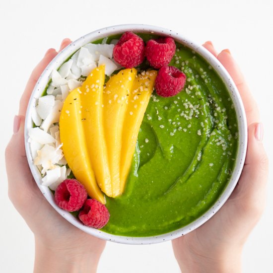 Green Mango Smoothie Bowl