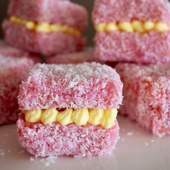 Jelly Lamingtons