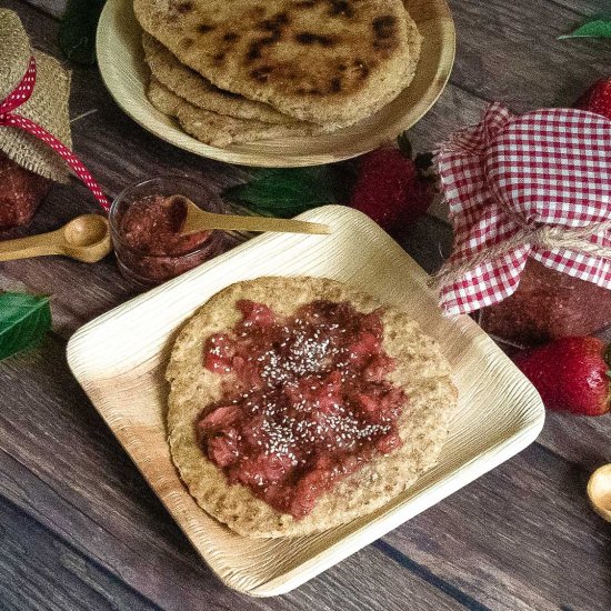 Basil Strawberry Chia Jam