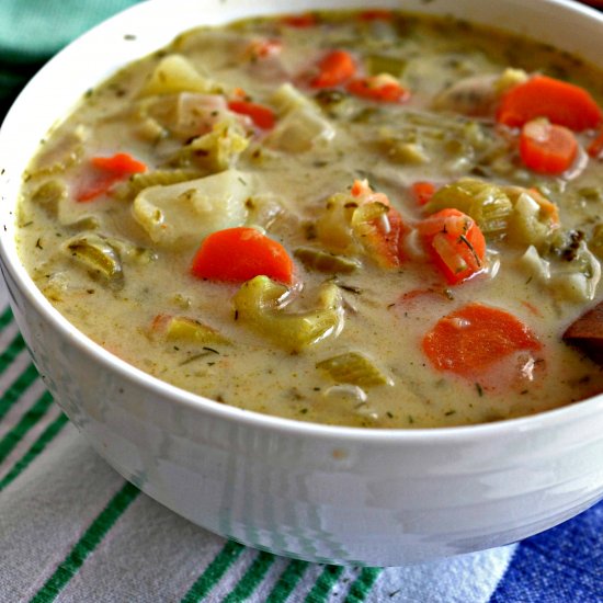 Creamy Dill Pickle Soup