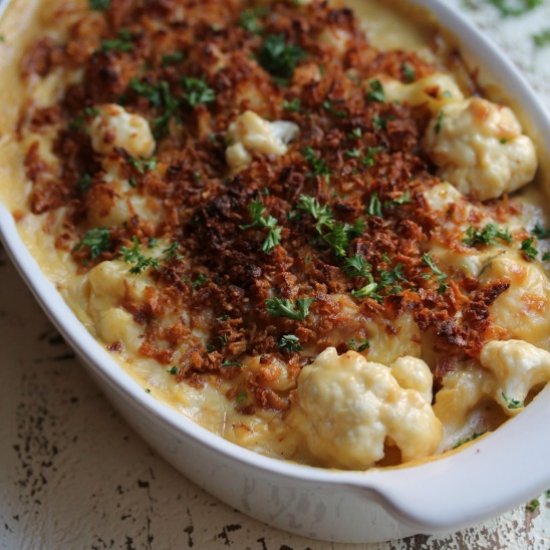 Vegan Cauliflower Gratin