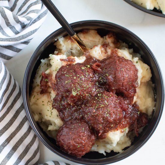 CRANBERRY JERK MEATBALLS