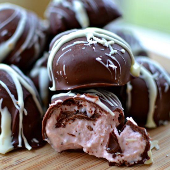 Strawberry Cream Truffles