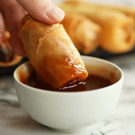 Sweet & Sour Chicken Spring Rolls