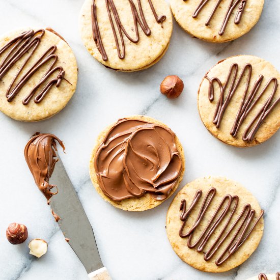 Hazelnut Nutella Cookies