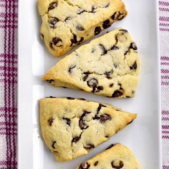 Gluten Free Chocolate Chip Scones