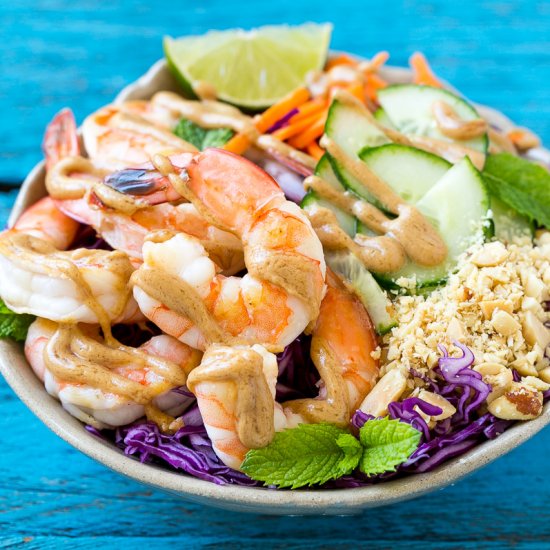 HEALTHY PEANUT SHRIMP SALAD