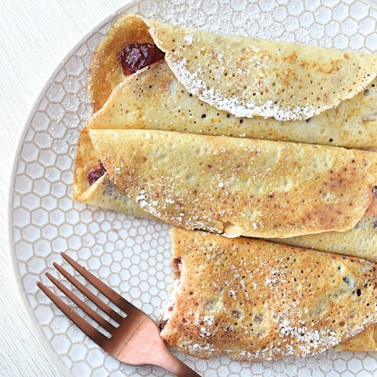 Gluten free Blintz aka Sweet Crepes